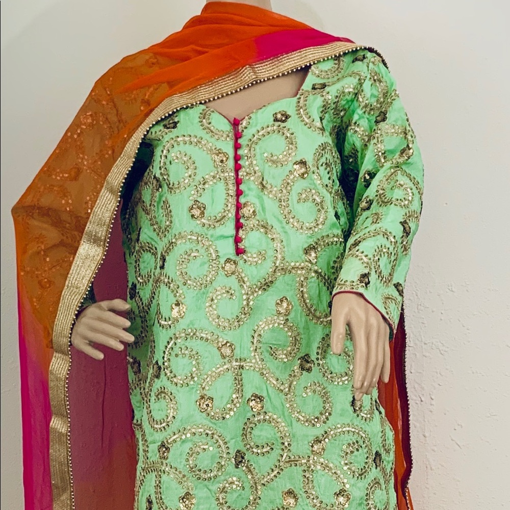 Indian heavy party wear plazo set